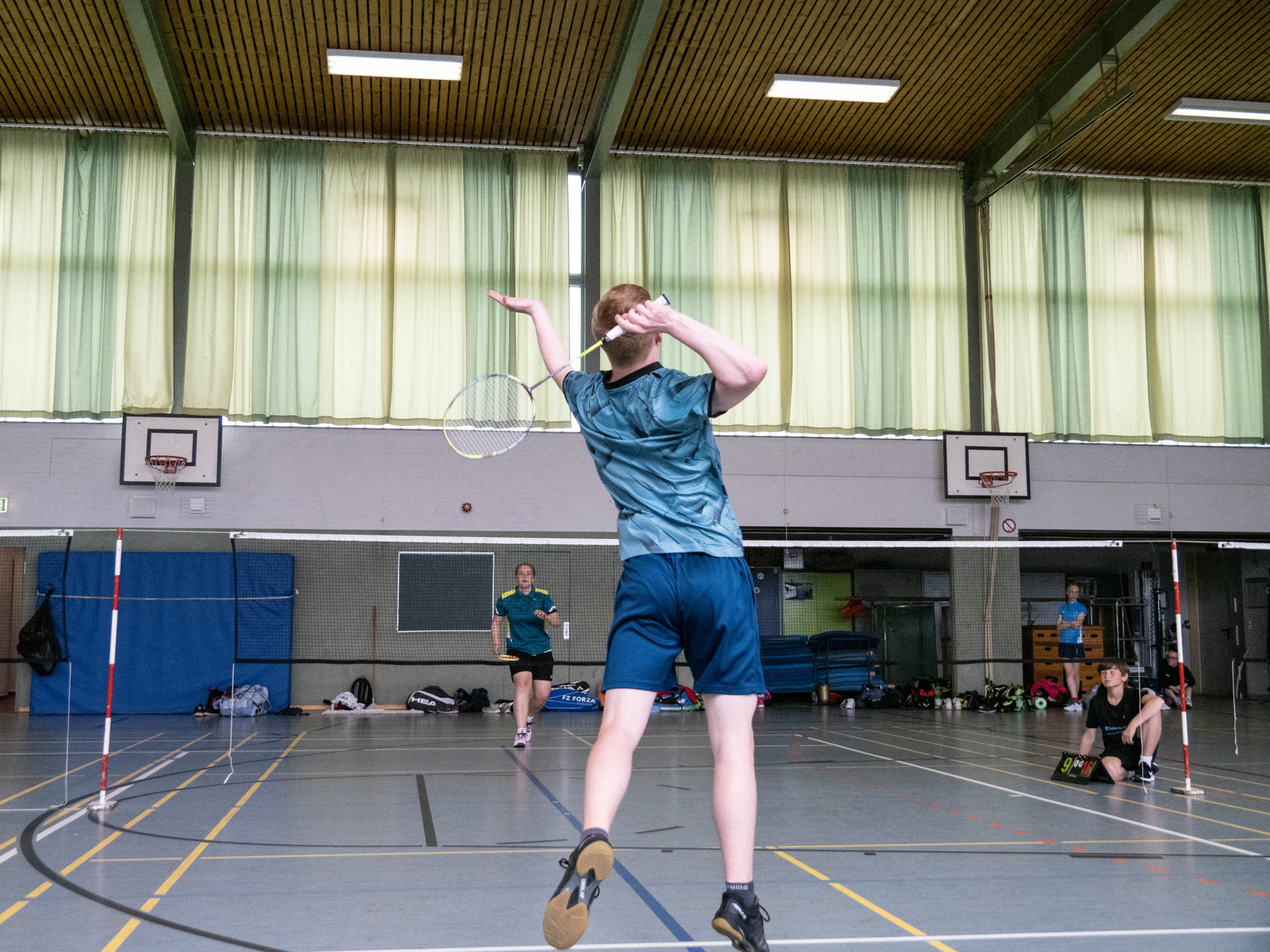 Abschlussturnier beim Badminton Sommercamp